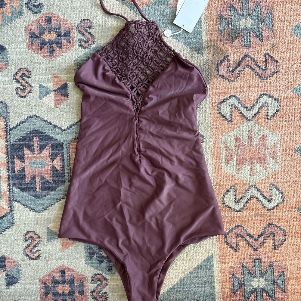 Mikoh Halter One-Piece Swimsuit